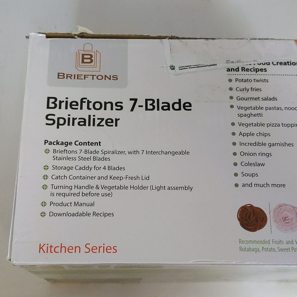 Brieftons 7 blade spiralizer new